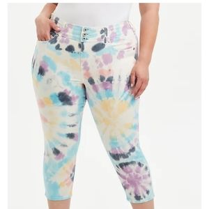 Torrid Crop Super Soft Tie Dye Jegging NWT SIZE 14